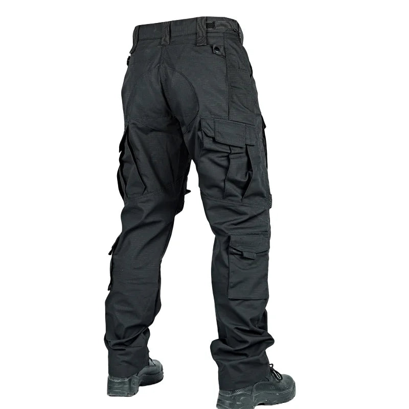 Men Military Tactics Pants Quick Dry Tactical Cargo Pants Wear-Resistant Multi-Pocket Men's Trousers Loose Combat Work Pant Male