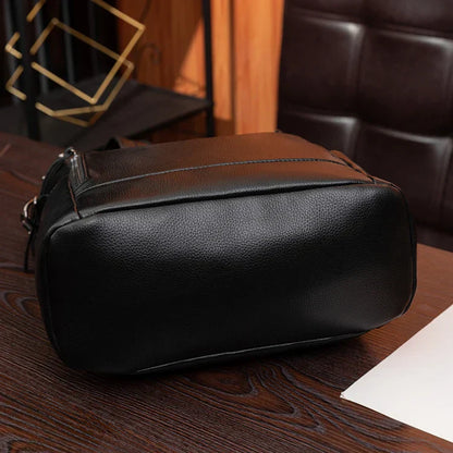 Large capacity retro style soft women's backpack, convertible shoulder bag, perfect for commuting and travel