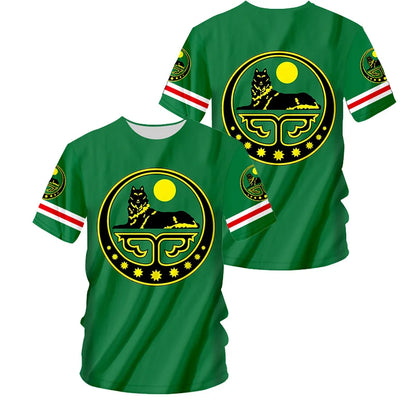 T-Shirt Men Women Chechen Heritage Graphic Tee Summer outdoor sports casual fashionable street clothing