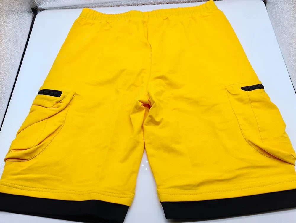 Men‘s Cargo Shorts Cotton Workout Fitness Shorts Breathable Jogger Training Gym Bodybuilding Multi Pocket Thick Shorts