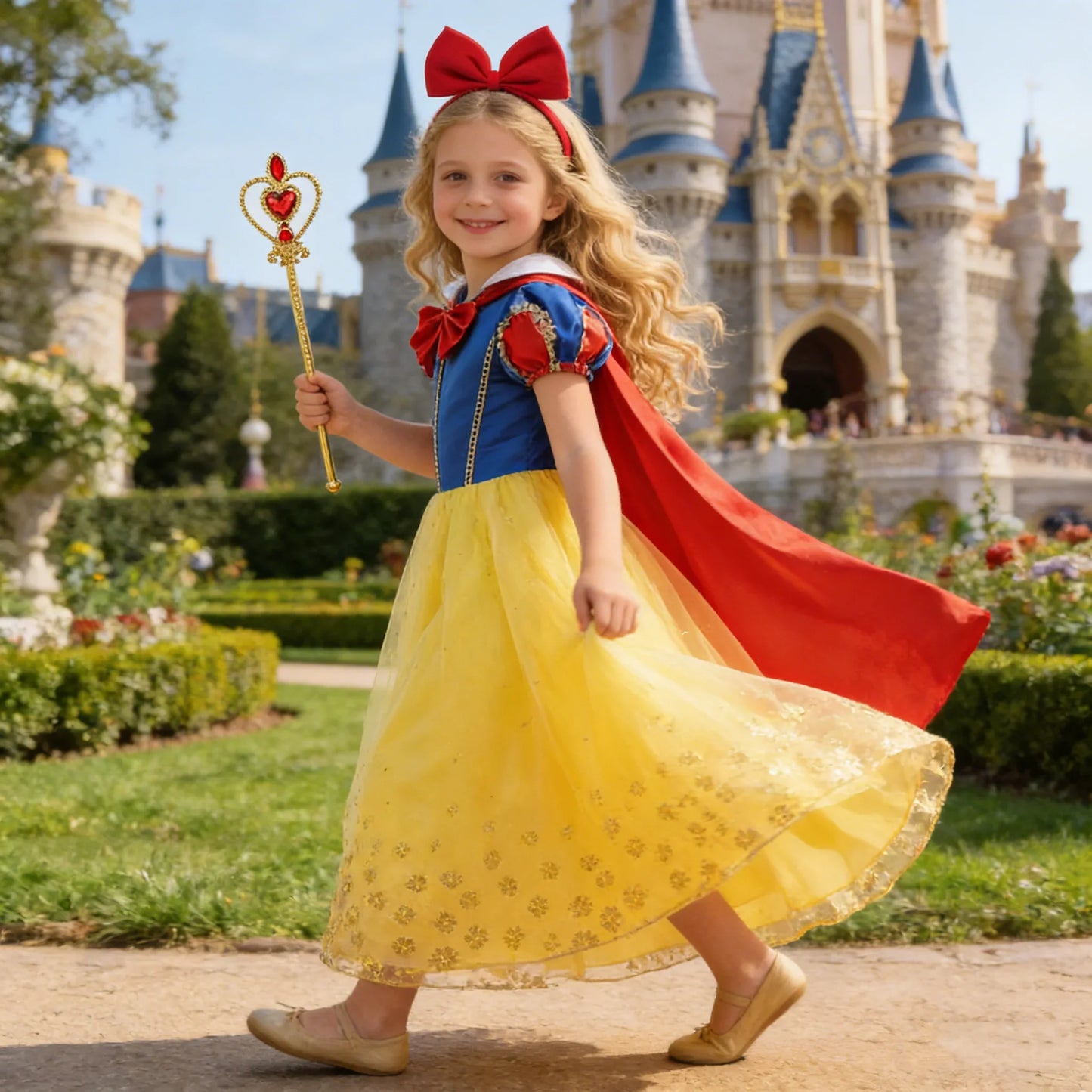 Girls Snow White Dress Kids Princess Dress Up Costumes Toddler Snow White And Huntsman Cosplay Clothing Birthday Party Outfits