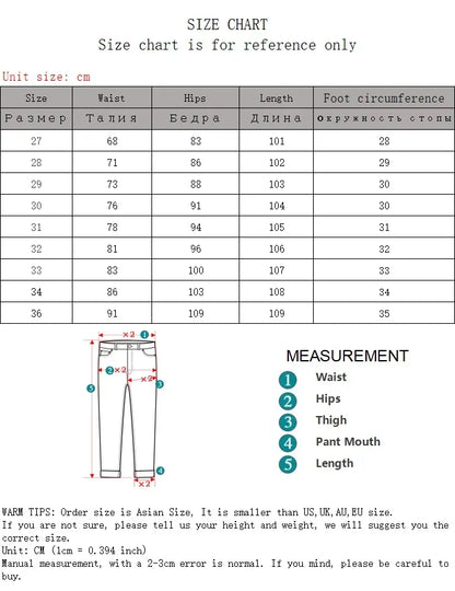 2025 New Men's Cotton Business Casual Skinny Jeans Trendy Fashionable Stretch Straight Slim Denim Trousers Male Blue Grey
