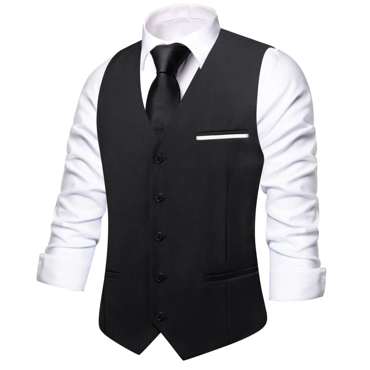 Solid Peach Pink Men Vest Wedding Slim Waistcoat Neck Tie Hanky Cufflinks Set for Male Business Party Designer Gifts