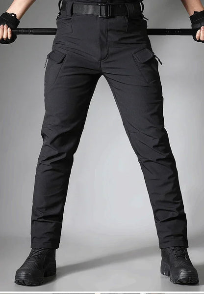 Waterproof Tactical Pants Men Hunting Shark Skin Soft Shell Fleece Trousers Outdoor Waterproof  Wear-resistant Cargo Pant