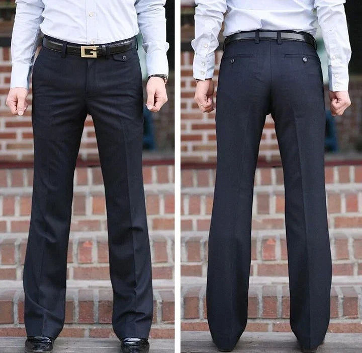 Brown Plus Big Size Male Suit Trousers Straight Men's Summer Pants Up Elegant 2025 Korean Style Clothes Classic Reviews Many