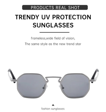 Vintage Steampunk Sunglasses Women 2025 Luxury Retro Punk Sunglass Men Fashion Glasses Gafas De Sol Hombre Lunette Soleil Femme