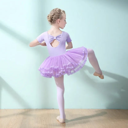 Children's Dance Costume Girl Dress Tutu Outfit Vestido Girls Clothes Ballet Leotard Robe Fille Summer Ballet Skirt Baby Dresses