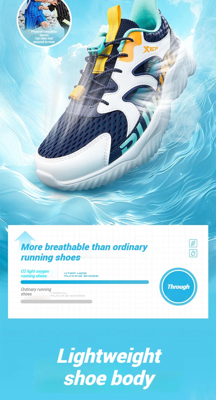Light Oxygen Unisex Running Shoes  Spring Shock Absorption Lightweight Breathable Teenager's Sports Shoes 676216119185