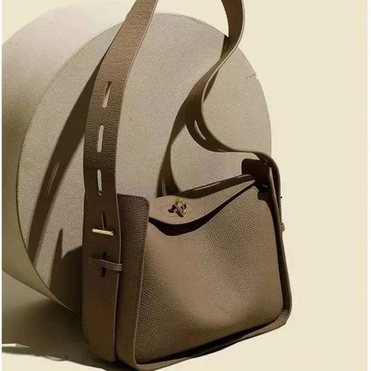 New Genuine Leather Luxury Designer Women Shoulder Crossbody Underarm Bags Cowhide Ladies Large Capacity Tote Bag Fashion Purse