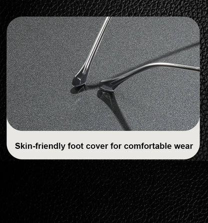 Men's Classic Business Eyeglasses Frames Anti-Blue Light Reading Glasses Myopia Hyperopia Customizable Prescription KE001