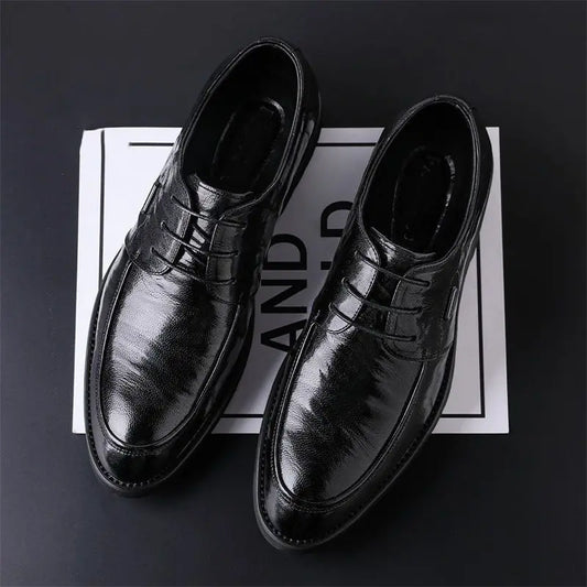 2026 Men's Height Increasing Dress Shoes Business Casual Elevator Oxfords Wedding Office Formal Spring Autumn Fashion