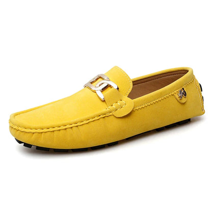 2025 New Handmade Beanie Shoes Men's Soft Sole Slip-On Casual Lazy Shoes Breathable Trbottomy Easiest for Match Large Size