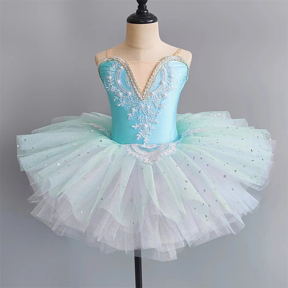 Summer Ballet Dress Girl Dance Costumes Ballet Leotards Casual Kids Dresses Tutu Ballerine Girls Clothes Vestidos Children's Day