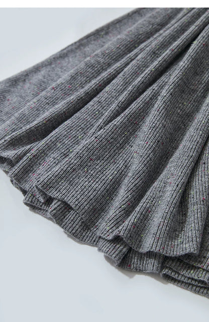 Knitted Skirts For Women 2025 Spring New Gentle A-line Long Skirt Loose Solid Color Elegant Versatile Woman Clothes12553045