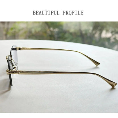2026 Rimless Sunglasses Women Vintage Luxury Fashion Glasses Shades Dropshipping Luxe Lentes De Sol Mujer Lunette Soleil Femme