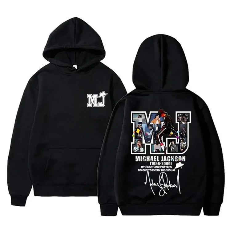 Michael Jackson King of Pop Graphic Hoodie Men Women Vintage Gothic Rock Sweatshirt Male Hip Hop Punk Oversized Pullover Hoodies