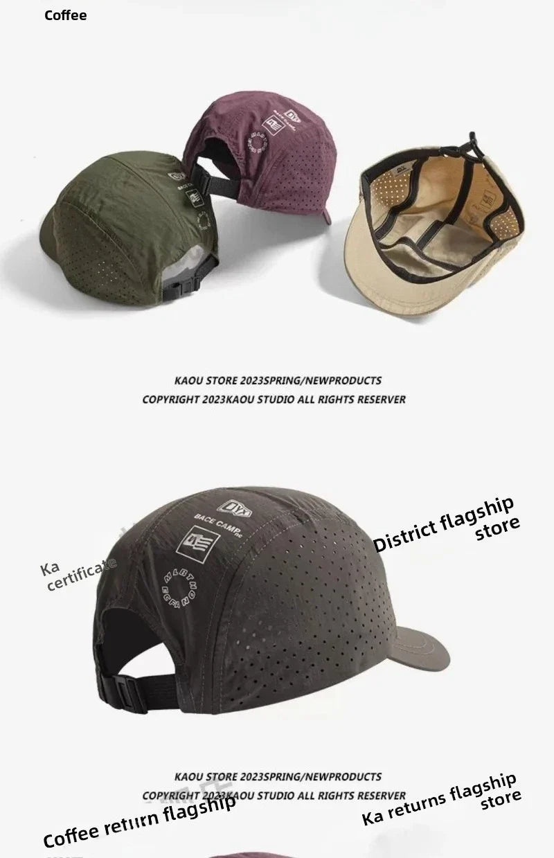 Summer Thin Breathable Mesh Baseball Caps for Men and Women Outdoor Camping Leisure Sun Protection Quick-drying Hiking Hats