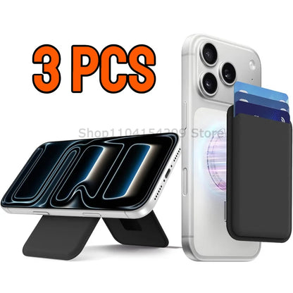 Magnetic Wallet Card Holder Leather Case Hide Stand Case for Magsafe for IPhone 15PM 14 13 ProMax Plus Wallet Back Pocket Covers
