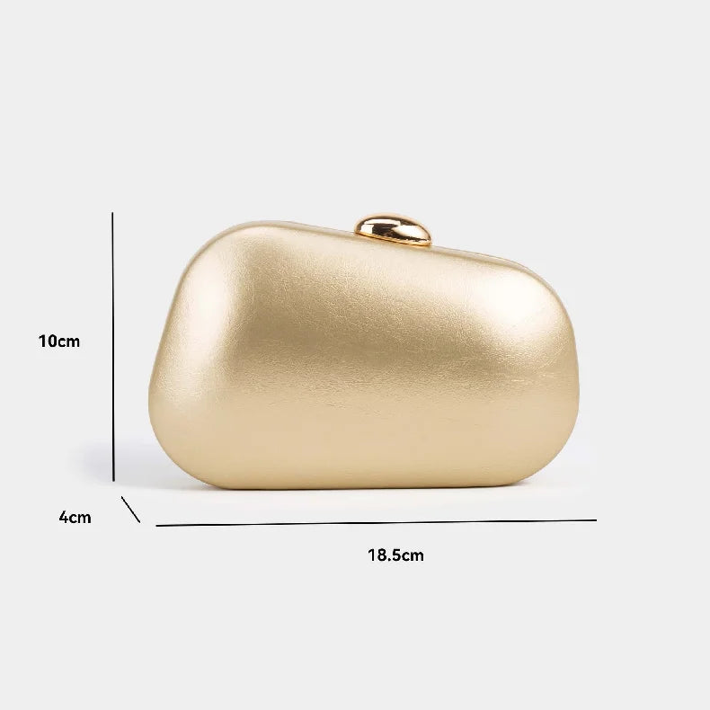 Handbag New Fashion Crossbody Shoulder Evening Pu Leather Clutch Parties Square Bag Original Luxury Brands Bags Golden Pouch Sea