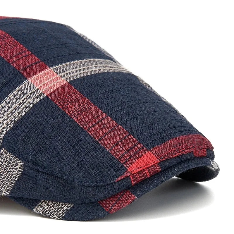 Colorful Plaid Forward-Caps for Men and Women Fashionable Baseball Caps Berets British Newsboy Hats Artist Hats