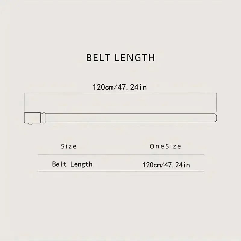 Men's Business Belt Smooth Buckle Leisure Belt Jeans Belt Suit Pants Belt