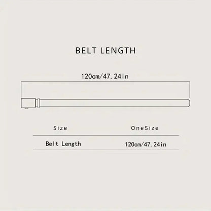 Men's Business Belt Smooth Buckle Leisure Belt Jeans Belt Suit Pants Belt