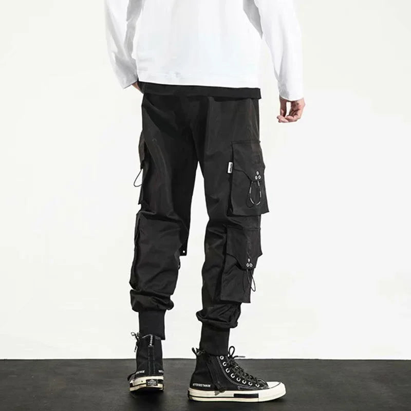 Trendy Streetwear Quick Dry Ice Silk Pants Men Classic Cargo Pants Man Summer Thin New Style Straight Leg Versatile Casual Pants