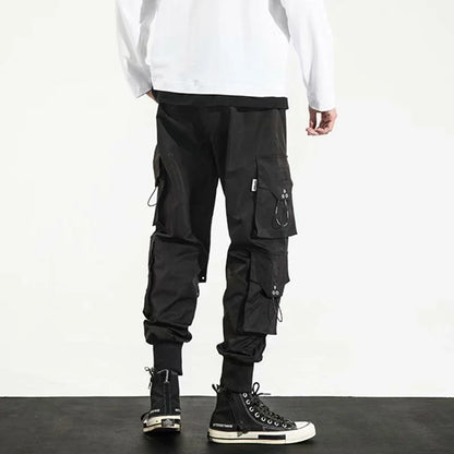 Trendy Streetwear Quick Dry Ice Silk Pants Men Classic Cargo Pants Man Summer Thin New Style Straight Leg Versatile Casual Pants