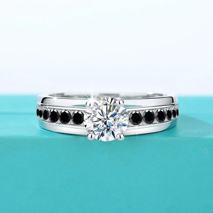 1 Carat Moissanite Rings With Certificate Original 100% Silver 925 Party Designer Jewelry Wife Gift Free Shipping Items