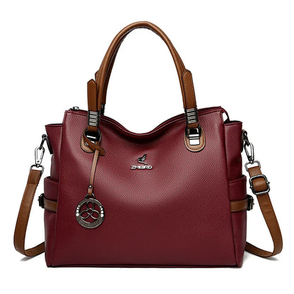 Real Women Soft Leather Shoulder Bags Luxury Women's Bag High Quality Ladies Handbag Fashion Female Messenger Bag Large Tote Sac
