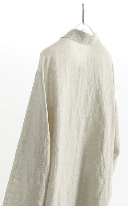 Raindrop Linen~ Long-Sleeved Linen Shirt, Thin Jacket, Loose Top, New Spring Clothing for Women