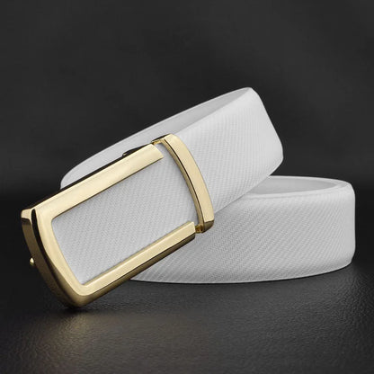 Men's High Quality C Letter Buckle White Belt Casual Leather Cowhide Fashion Jeans Belt Men's Designer Ceinture