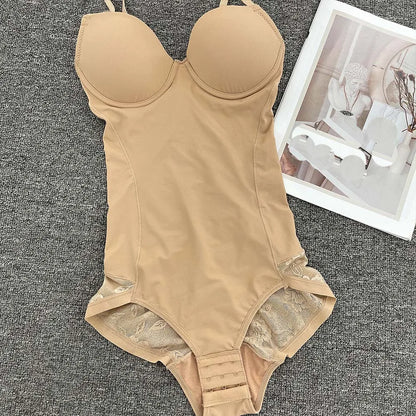 Women Corset Shapewear Bodysuit Tummy Control Tight Slimming body Shaper Bodysuit with Bras