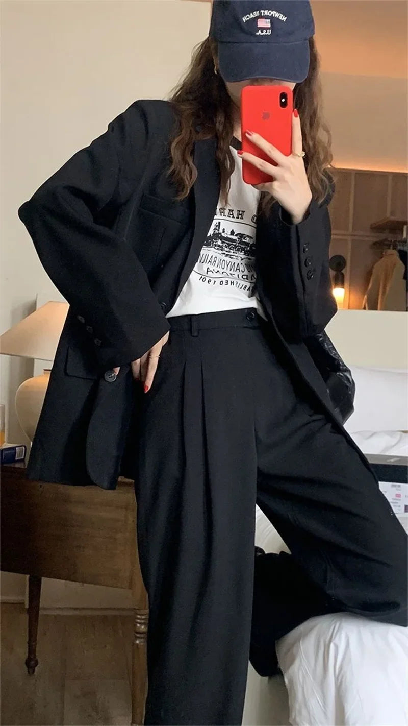 2025 New Spring Summer Elegant Office Lady Coat Loose Solid Thin Long Sleeved Women Blazer All-Match Casual Jacket
