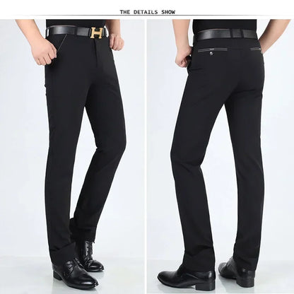 Men's Suit Pants High Quality Summer Men Dress Pants Straight Business Mens Formal Pants Big Size Classical Trousers