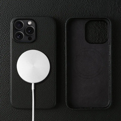 For Magsafe Case iphone 15 Pro Max Premium Genuine Leather Cover Magnetic for Funda Iphone14Pro 15 Cases Full Coverage Carcasa
