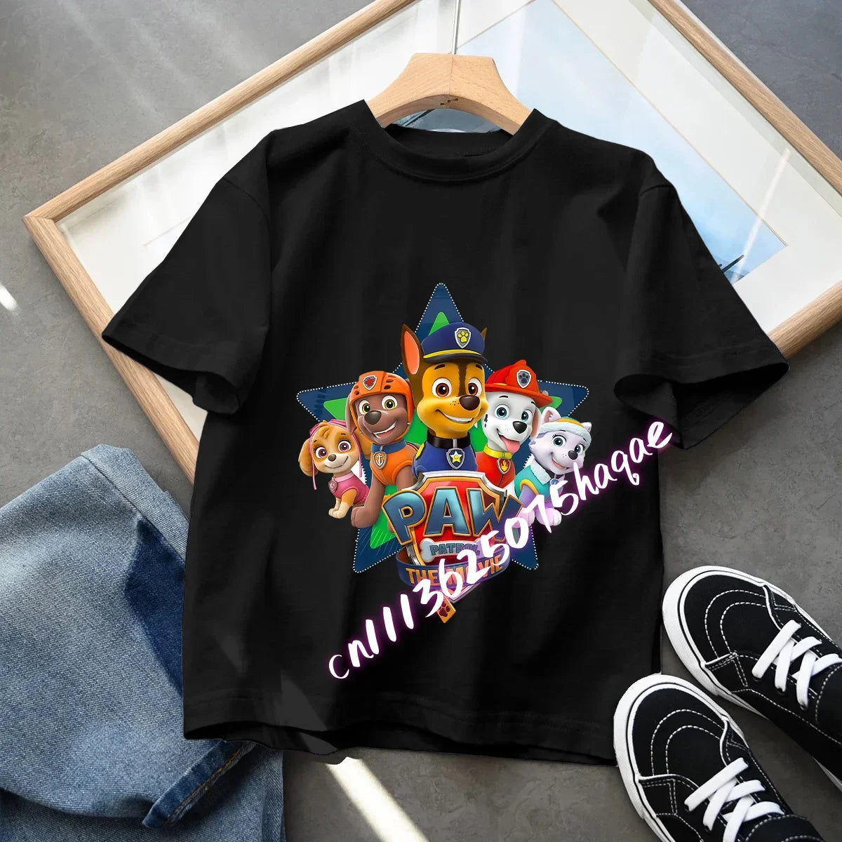 Summer PAW Patrol Children T-Shirts Cartoon Chase Skye Short Sleeves Top Tees Fashion Anime Girls Boys Shirts Kids Clothes Gift