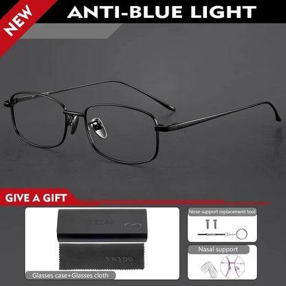 Ultra-light Women's Small Frame Geometric Design Men's Anti-blue Light Glasses Can Be Customized Prescription 8027