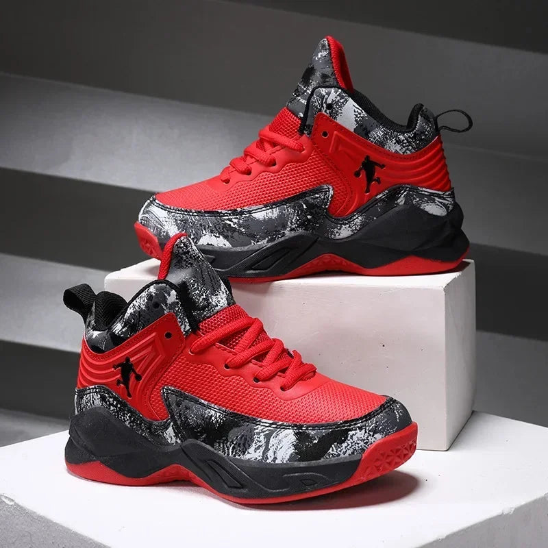 Basketball Shoes for Kids Sneakers New Boys Brand Thick Sole Non-slip Children Sports Shoes Child Boy Basket Trainer Shoes