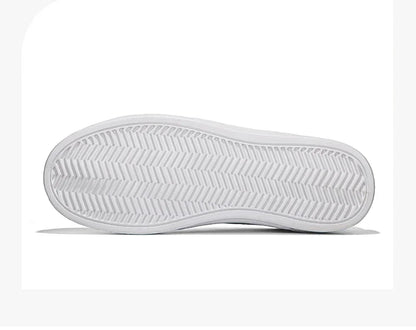 Business Casual Men's Shoes Soft Women Shoes Comfortable Casual PU Leather Shoes for Men Autumn Solid White Men Sneakers