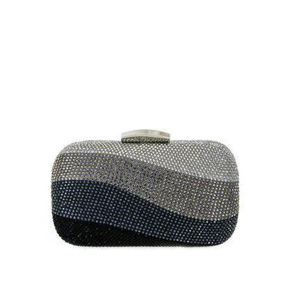 Colorful Rainbow Colors Diamond Evening Purse Wedding Party Crystal Clutch Wallet Bag Banquet Gala Dinner Female Handbag