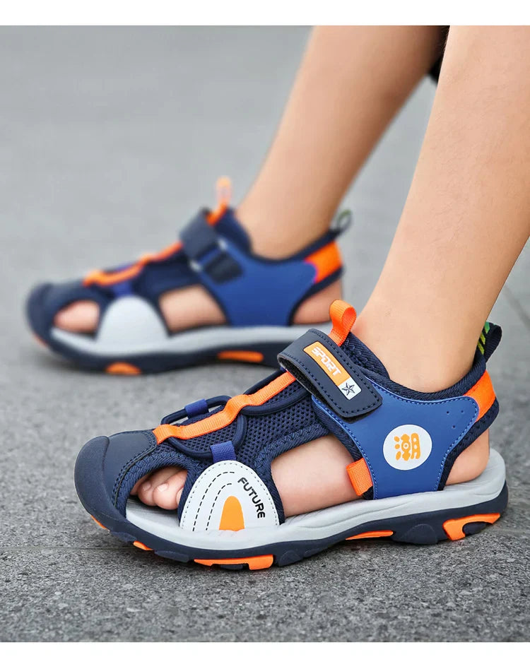 Children's Sandals Boys Girls Breathable Summer Sport for Outdoor Beach Shoes Anti-collision Comfortable Walking Sandalies