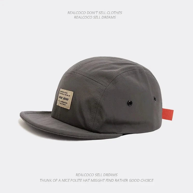 Japanese Quick-drying Breathable Short Brim Baseball Cap Men Women Face Small  Foldable Soft Top Hip-hop Cap Women Soft Brim Hat