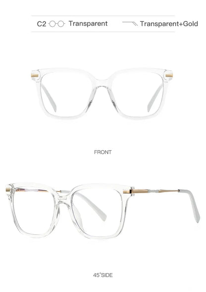 Women's  Reading Glasses Anti Blue Light Geometric Pink Frame Myopia Astigmatism Prescription Glasses  Women  PFD2129