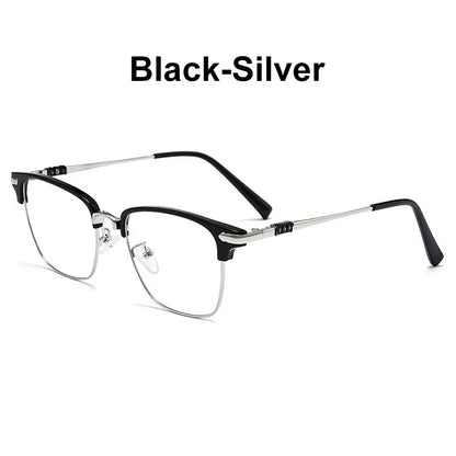 Classic Men's Square Frames Personalized Business Blue Light Blocking Can Be Customized Reading Glasses Myopic K002