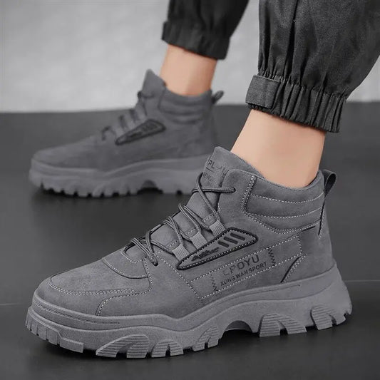 2024 new Winter Fashionable Sports Boots Anti Slip Outdoor Work Short Boots Comfortable Sport Casual Men's Mountain Shoes