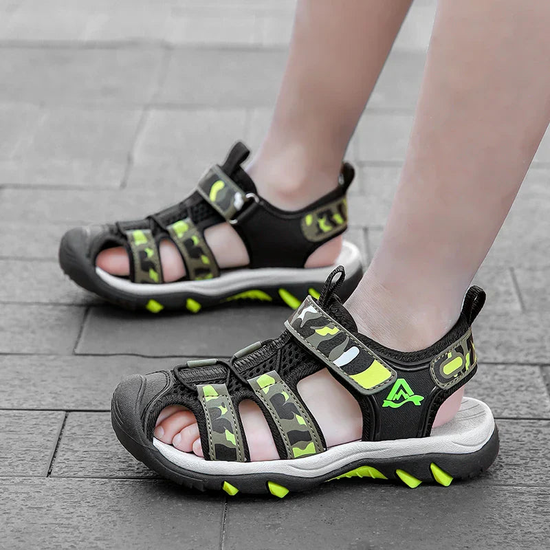 Children's Anti-Slip Summer Sandals for Boys Outdoor Anti-Collision Casual Walking Shoe Soft Bottom Breathable Kids Beach Sandal