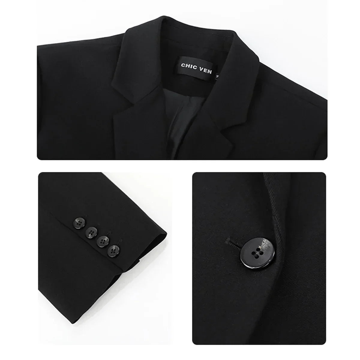 2026 Fashion Women's Blazer Office Lady Long Sleeve Double-breasted Mid-length Casual Coat Ladies Outerwear Stylish Top