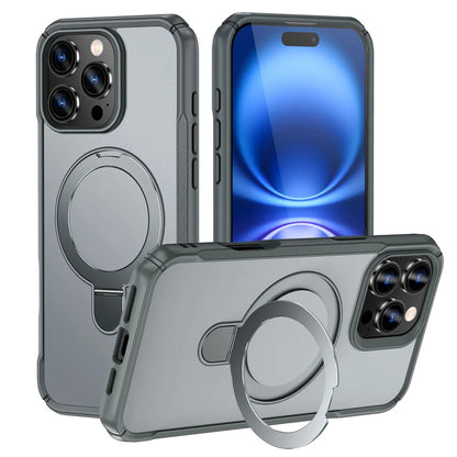 جراب هاتف بمغناطيس قابل للطي وشاحن لاسلكي MagSafe لهواتف آيفون 15 16 17 برو ماكس 16E 14 13 12 11 غطاء ممتص للصدمات مضاد للانزلاق