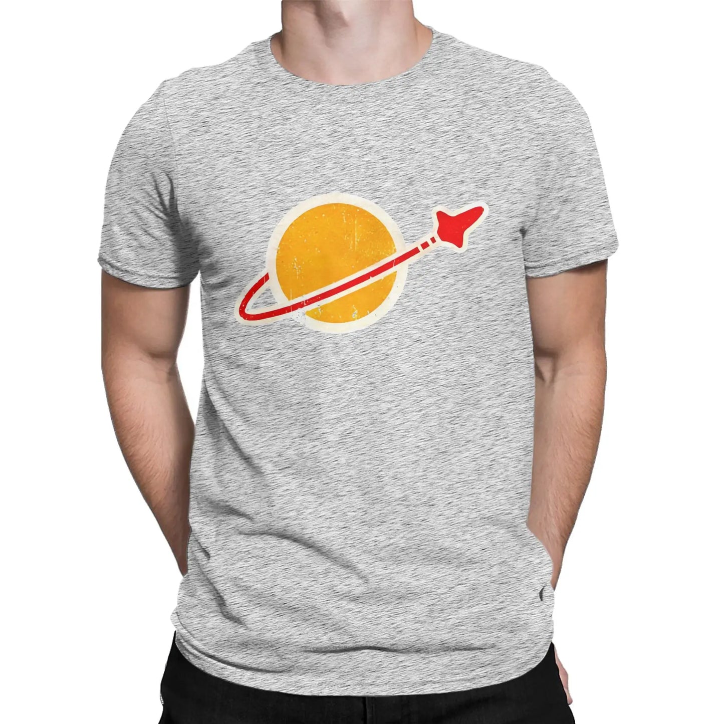 Classic Spaceman Vintage Lego space T Shirts for Men 100% Cotton Novelty T-Shirts Round Collar  Tee Shirt Short Sleeve Clothes